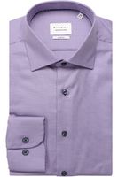 ETERNA Slim Fit Overhemd paars, Gestructureerd - thumbnail