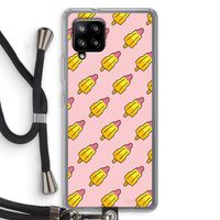 Waterijsjes: Samsung Galaxy A42 5G Transparant Hoesje met koord