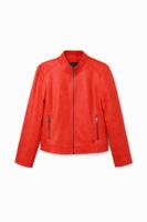 Slim bikerjacke - RED - M