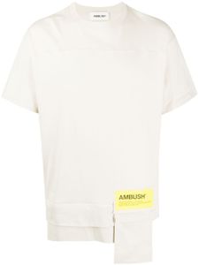 AMBUSH t-shirt à patch logo - Tons neutres
