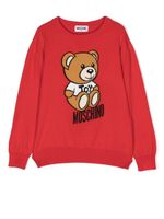 Moschino Kids pull à imprimé ourson - Rouge - thumbnail