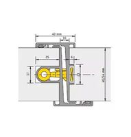 Alprokon deurnaald Prefab 40mm 2450mm Rs Nemef type 007 - thumbnail