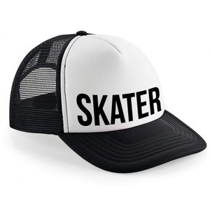 Snapback/cap - skater - zwart/wit - dames/heren - skate petjes