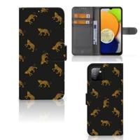 Telefoonhoesje | Met pasjeshouder | voor Samsung Galaxy A03 Leopards