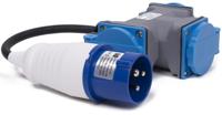 CEE verloopsnoer 20cm CEE stekker naar 3x stopcontact - 6315002