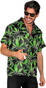 Blouse met Cannabis Print