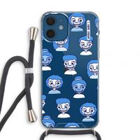 Gezichtjes: iPhone 12 mini Transparant Hoesje met koord