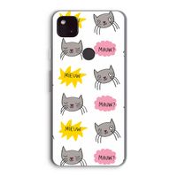 Meow: Google Pixel 4a 5G Transparant Hoesje