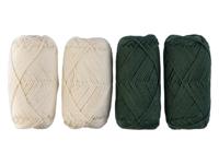 crelando Katoengaren set 4 x 50 g (Beige/olijf)