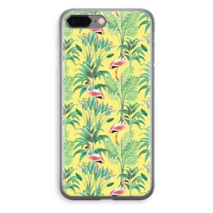 Flamingo party: iPhone 8 Plus Transparant Hoesje