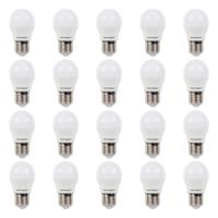 20x E27 LED Lamp - 4,8 Watt 470 lumen - 2700K Warm wit licht - Grote fitting - Vervangt 40 Watt - G45 vorm