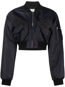 Coperni veste bomber à coupe crop - Noir