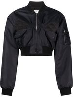 Coperni veste bomber à coupe crop - Noir