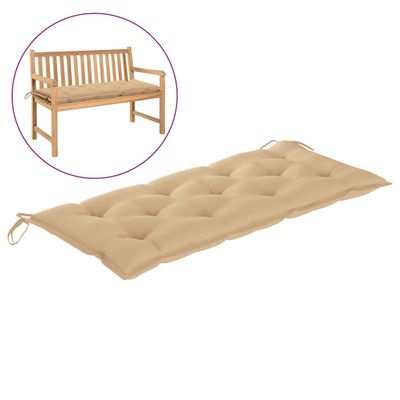vidaXL Tuinbankkussen 120x50x7 cm stof beige vidaXL Tuinbankkussen 120x50x7 cm stof beige