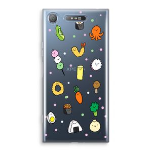 Happy bento friends: Sony Xperia XZ1 Transparant Hoesje