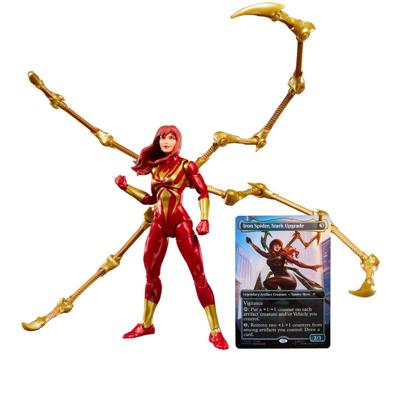 Marvel Legends Magic: The Gathering actiefiguur Mary Jane Watson Iron Spider + exclusieve foliekaart - 15 cm