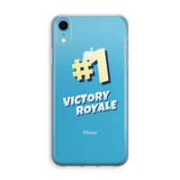 Victory Royale: iPhone XR Transparant Hoesje