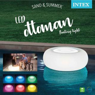 Intex - opblaasbare led poef