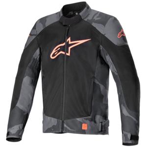 ALPINESTARS T-SP X Superair Jacket, Doorwaai motorjas heren, Grijs-Camo-Rood Fluo