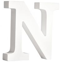 Houten letter N 11 cm - thumbnail