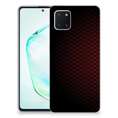 Samsung Galaxy Note 10 Lite | TPU bumper | Geruit Rood