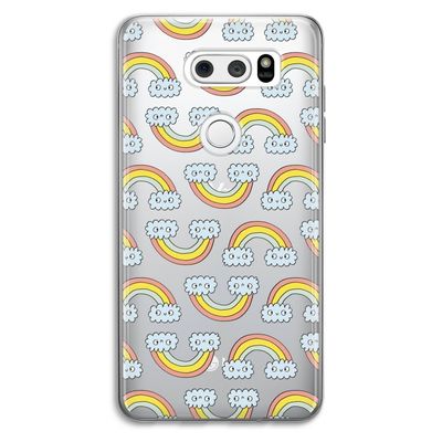 Regenboog: LG V30 Transparant Hoesje