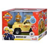 Simba Brandweerman sam mountain 4x4 jeep met figuur