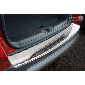 RVS Bumper beschermer passend voor Ford Kuga II 2013-2016 & 2016- 'Ribs' (Lange versie) AV235215