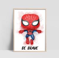 Poster - Spiderman / BE BRAVE