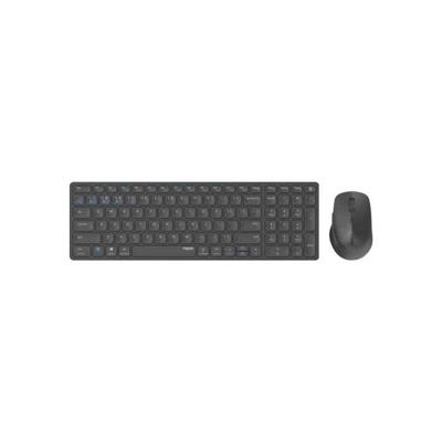 Toetsenbord en muis set - RAPOO - 9700M - Draadloos - AZERTY - Ultradun - Zwart