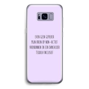 Tequila: Samsung Galaxy S8 Transparant Hoesje
