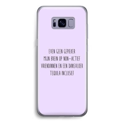Tequila: Samsung Galaxy S8 Transparant Hoesje