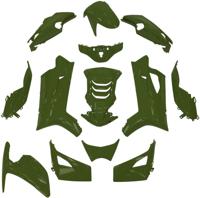 Edge Plaatset 14-delig voor peugeot speedfight 4 - districtgroen