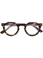 Lesca lunettes de vue Pica à monture ronde - Marron