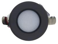 LED mini inbouwspot 1,5W 2700K 37mm 60gr rond vast zwart - LED4631