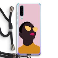 Yellow glasses: Huawei P30 Transparant Hoesje met koord