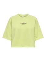 Only Onlcora S/s Print O-neck Ub Swt 15347037 Sweater 4992002 Lime Sherbet Endless Exotic