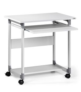 Durable Computertrolley Met wieltjes, In hoogte verstelbaar Hoogte: 550 tot 630 mm (b x d) 750 mm x 534 mm Grijs SYSTEM 75 FH 379610