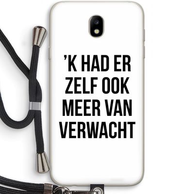 Meer verwacht: Samsung Galaxy J7 (2017) Transparant Hoesje met koord