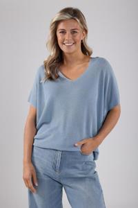 Nukus Dina Top Lurex | Sky