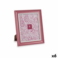 Fotolijsten Kristal Roze Plastic (6 Stuks) (2 x 31 x 26 cm)