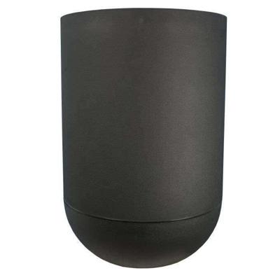 RIVIERA GRANIT TULIP ronde bloembak - Kunststof - Diameter 50 cm - Zwart