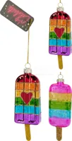 Kerstornament IJsje Regenboog Assorti 1st