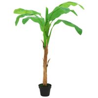 VidaXL Kunstboom met pot banaan 180 cm groen - thumbnail
