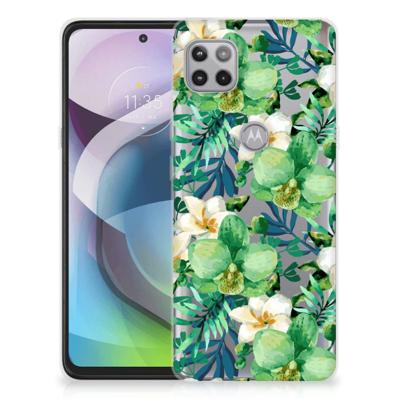 Motorola Moto G 5G | TPU Case | Orchidee Groen Motorola Moto G 5G | TPU Case | Orchidee Groen