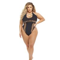 Gympak Pink Lipstick Zwart Queen size