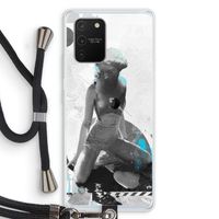 I will not feel a thing: Samsung Galaxy S10 Lite Transparant Hoesje met koord