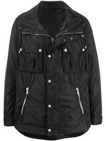 Balmain veste zippée à lien de resserrage - Noir Balmain veste zippée à lien de resserrage - Noir