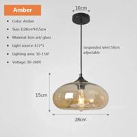 Moderne Kleurrijke Glazen Hanglamp - thumbnail