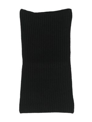 Liska écharpe en cachemire à design nervuré - Noir